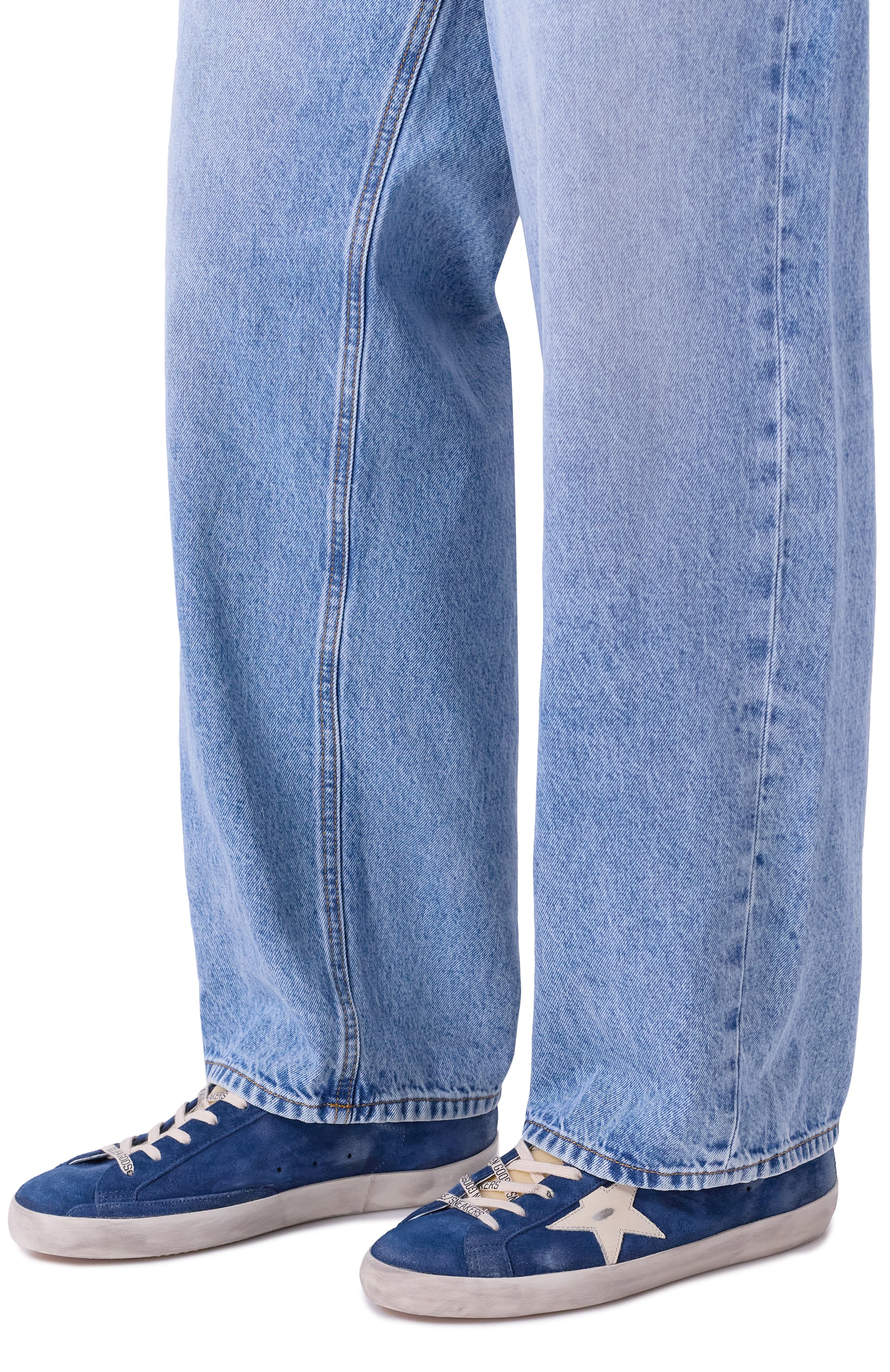 Замшевые кеды super-star GOLDEN GOOSE DELUXE BRAND, арт. GMF00101.F007531, фото 3