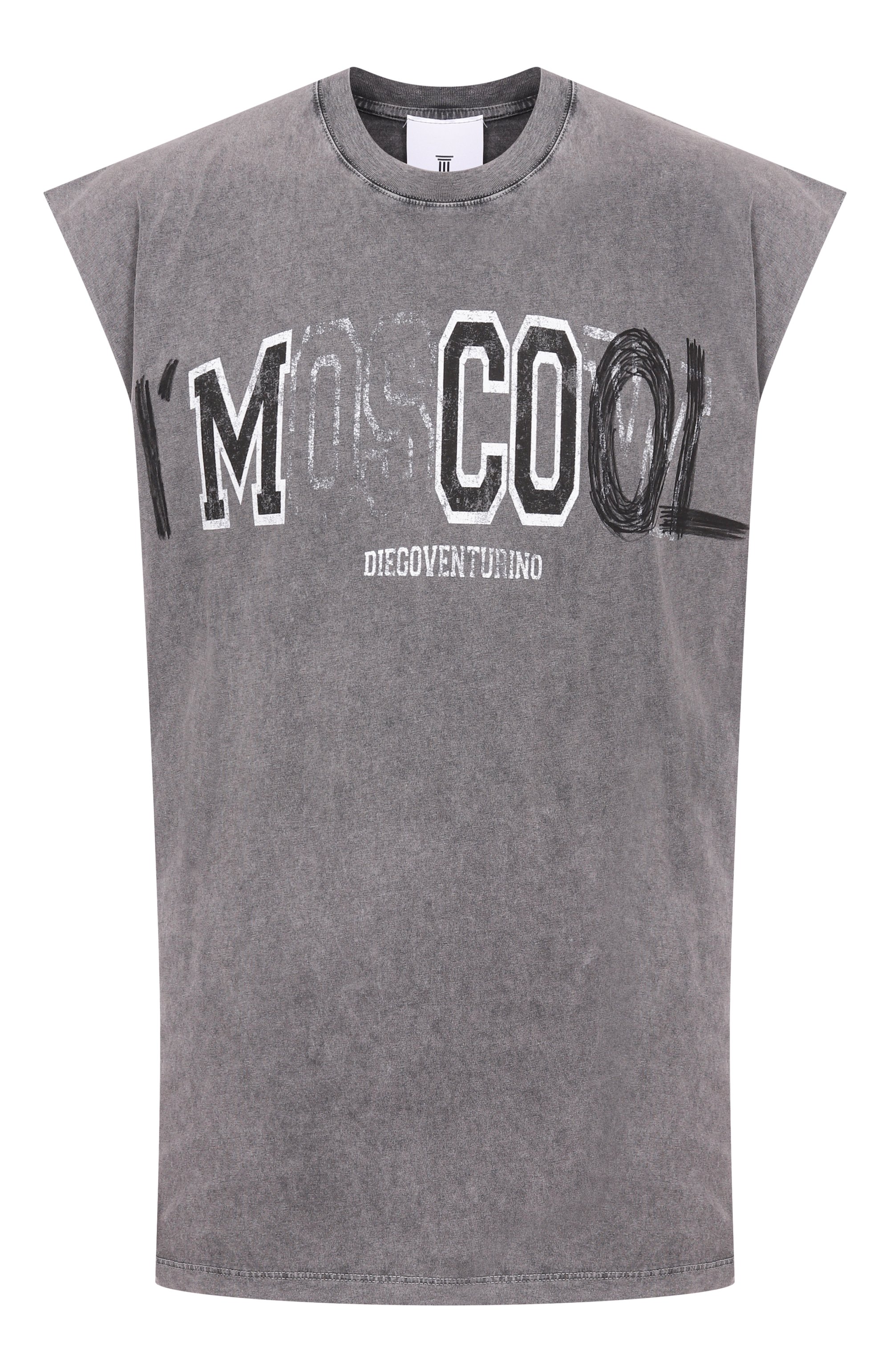 Хлопковая майка DIEGO VENTURINO, арт. DVTSSMC00L, фото 1