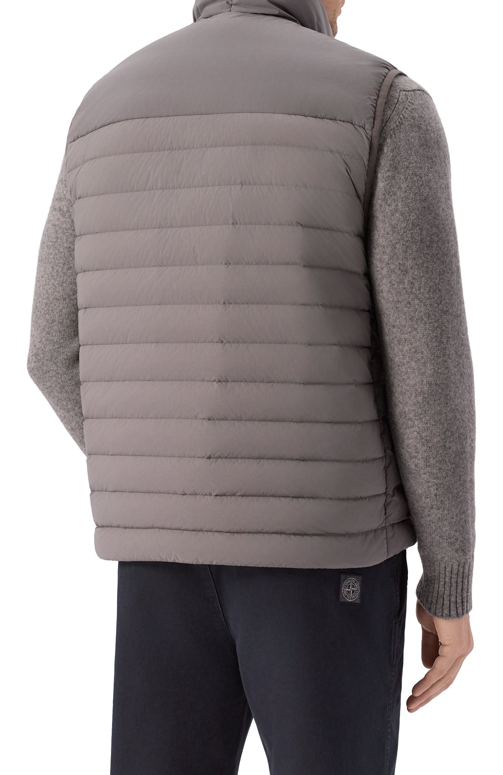 Утепленный жилет STONE ISLAND серого цвета по цене 88300 руб., арт. K2S15G100004/S0183, фото 4 Утепленный жилет STONE ISLAND, арт. K2S15G100004/S0183, фото 4