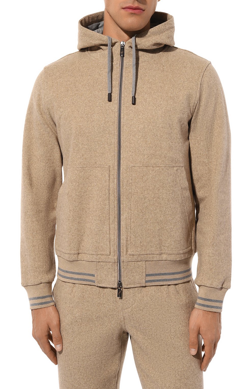 Толстовка из хлопка и шерсти CAPOBIANCO, арт. 17M409.FS00., фото 3