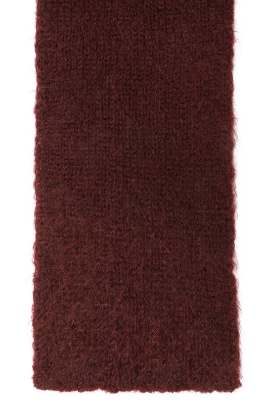 Шерстяной шарф Dries Van Noten 011255-2733-359 Бордовый  011255-2733-359 Фото 4