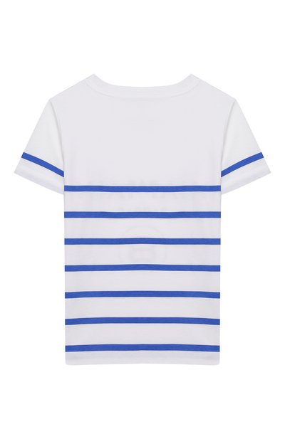 Хлопковая футболка BALMAIN разноцветного цвета по цене 15800 руб., арт. 6M8731/MX030/4-10, фото 2 Хлопковая футболка BALMAIN, арт. 6M8731/MX030/4-10, фото 2