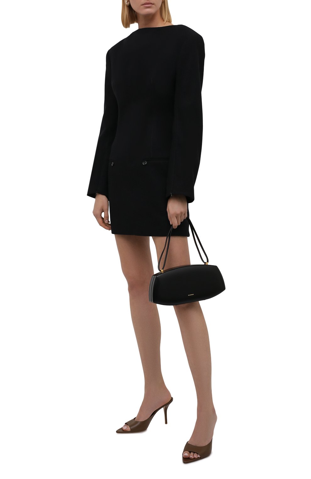 Шерстяное платье ACNE STUDIOS черного цвета по цене 46600 руб., арт. A20339, фото 2 Шерстяное платье ACNE STUDIOS, арт. A20339, фото 2
