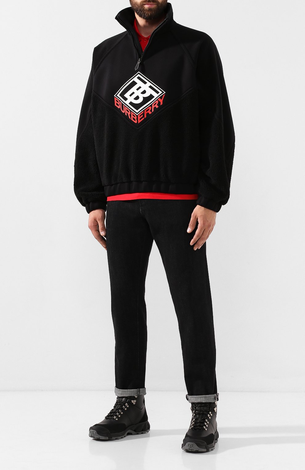 Кожаные ботинки tor BURBERRY, арт. 8015686, фото 2