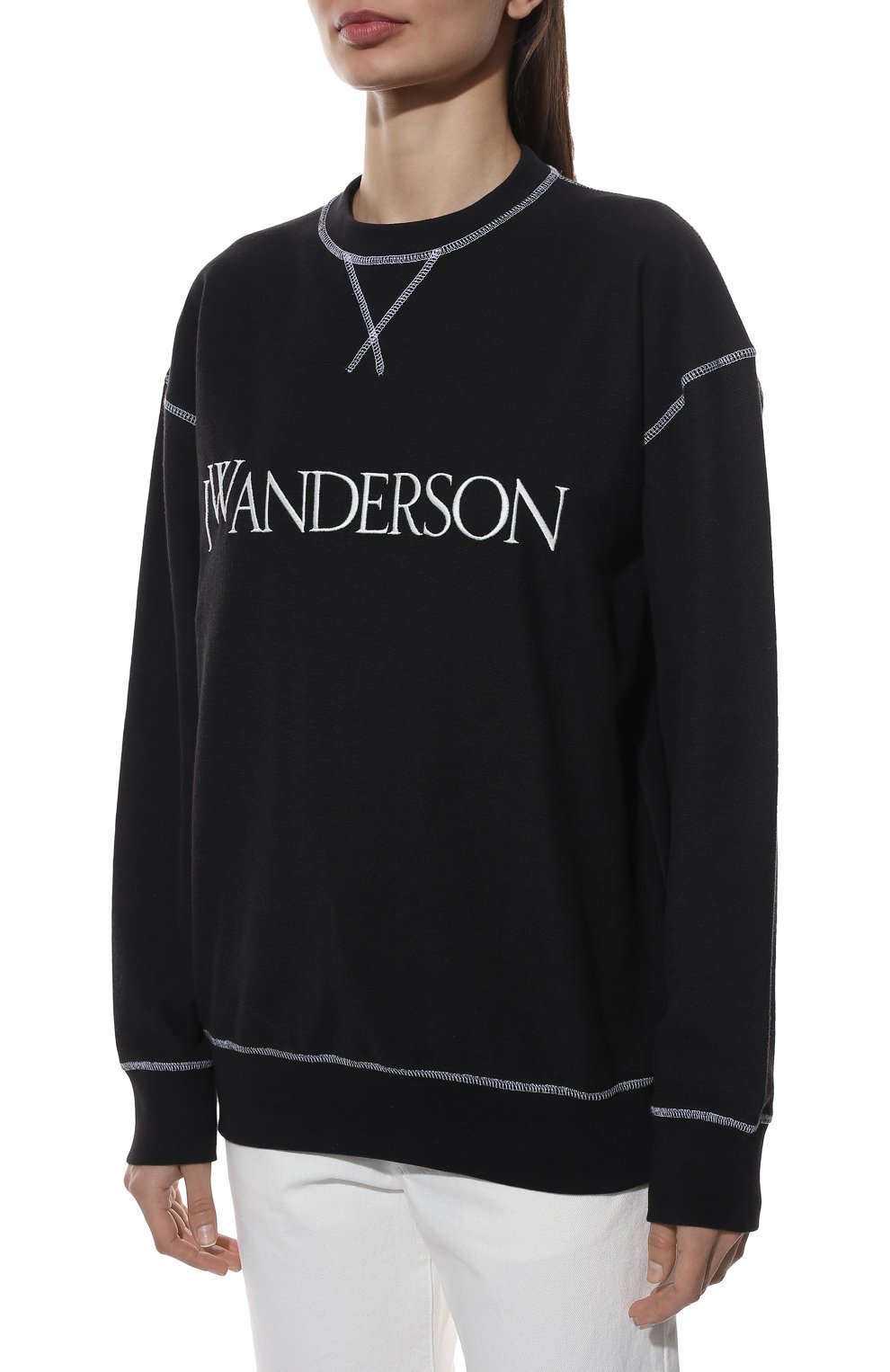 Хлопковый свитшот JW ANDERSON, арт. JW0029 PG0490, фото 3