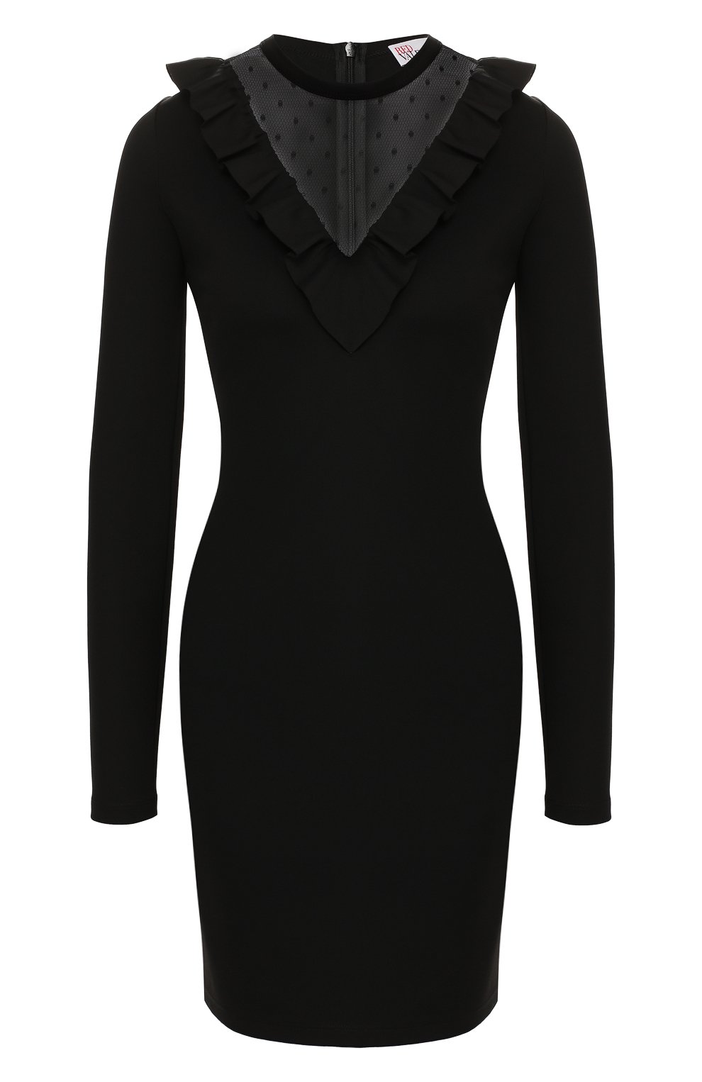 Платье REDVALENTINO черного цвета по цене 32850 руб., арт. SR3MJ02I/4E9, фото 1 Платье REDVALENTINO, арт. SR3MJ02I/4E9, фото 1