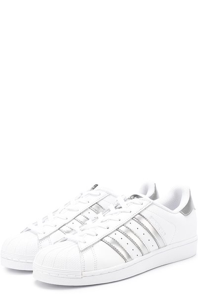 Кожаные кеды superstar на шнуровке ADIDAS ORIGINALS, арт. AQ3091, фото 1