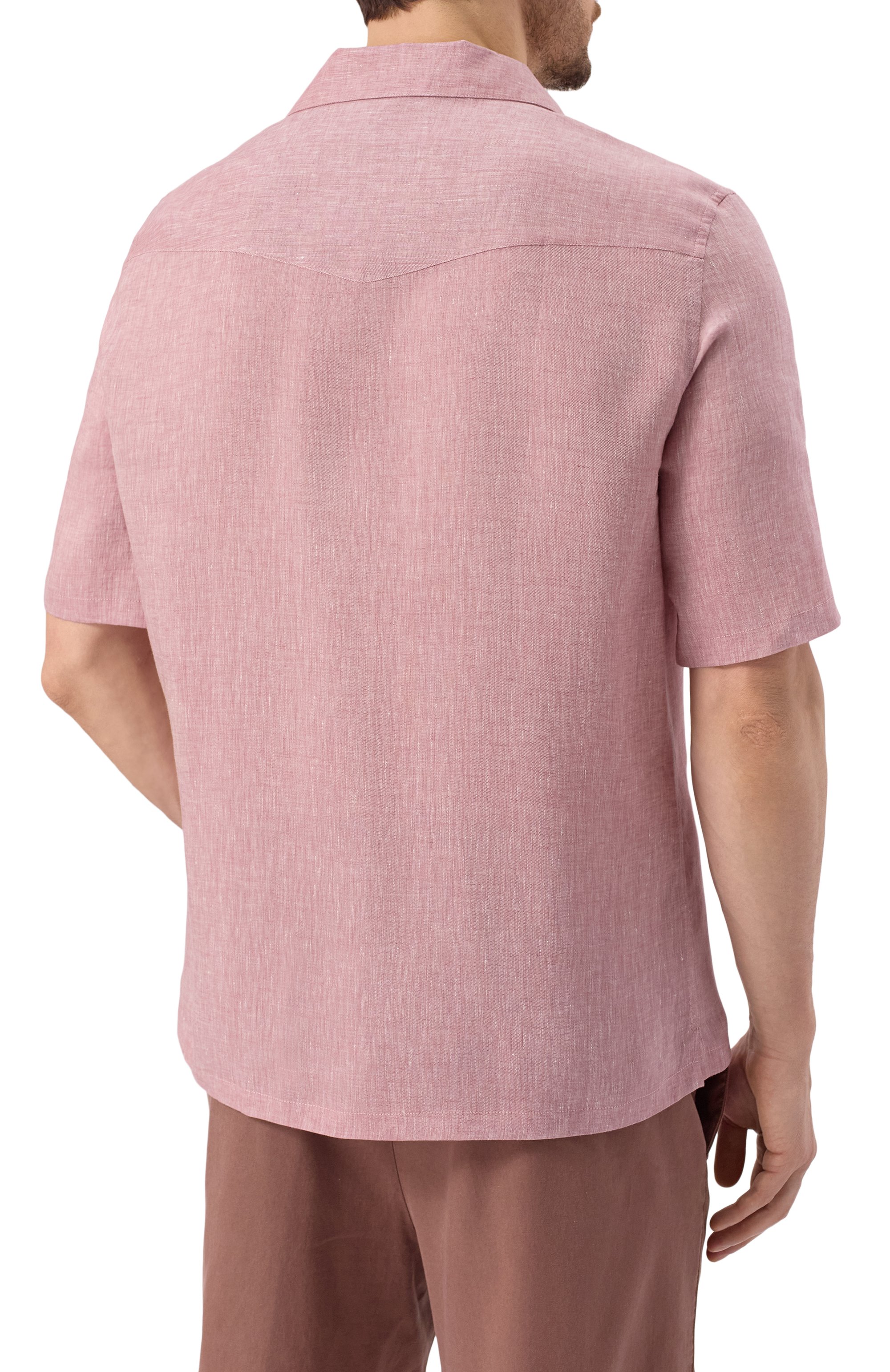 Льняная рубашка BRUNELLO CUCINELLI, арт. MM6840615, фото 4