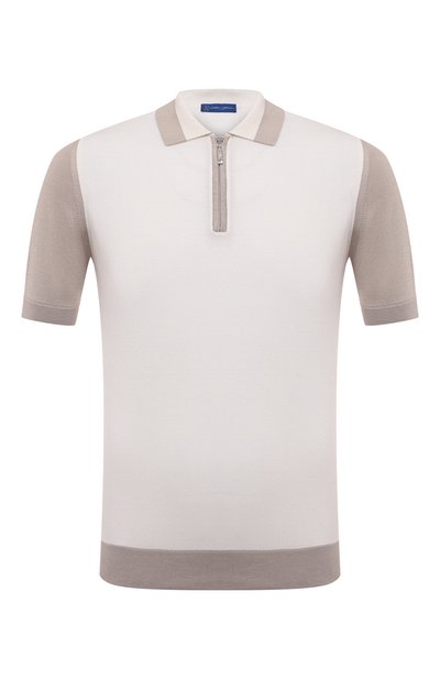 Поло из хлопка и шелка ANDREA CAMPAGNA, арт. SU23-93271SR-FL03, фото 1