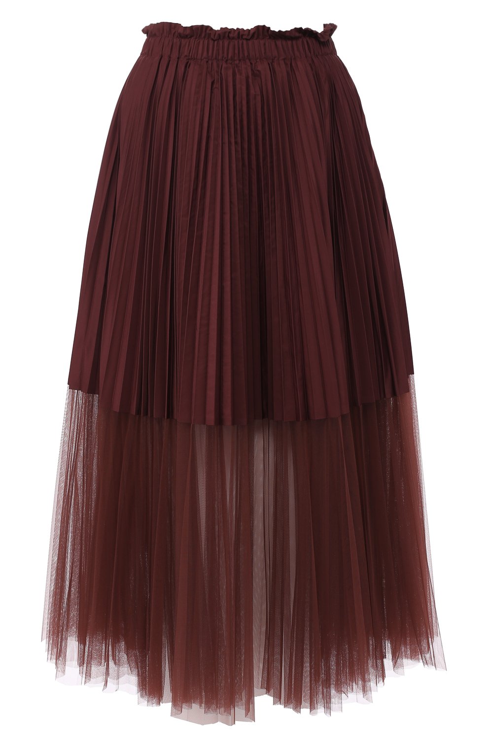 Плиссированная юбка-миди с эластичным поясом BRUNELLO CUCINELLI, арт. M0H77G2707, фото 1