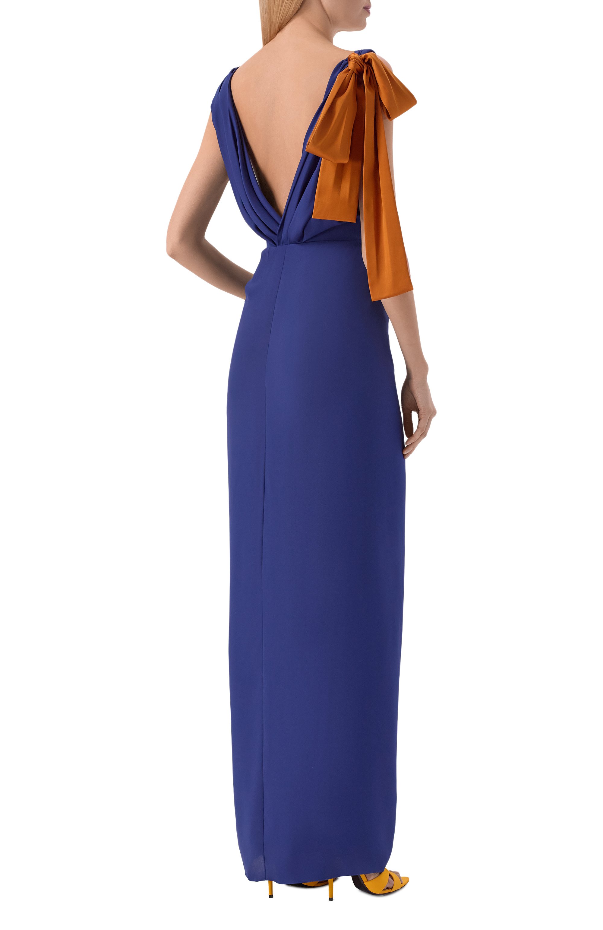 Шелковое платье SAINT LAURENT, арт. 858262/Y1L27, фото 3