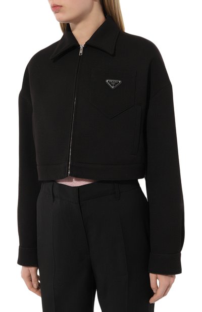 Шерстяной жакет PRADA, арт. P507M-1Z2H-F0002-212, фото 3