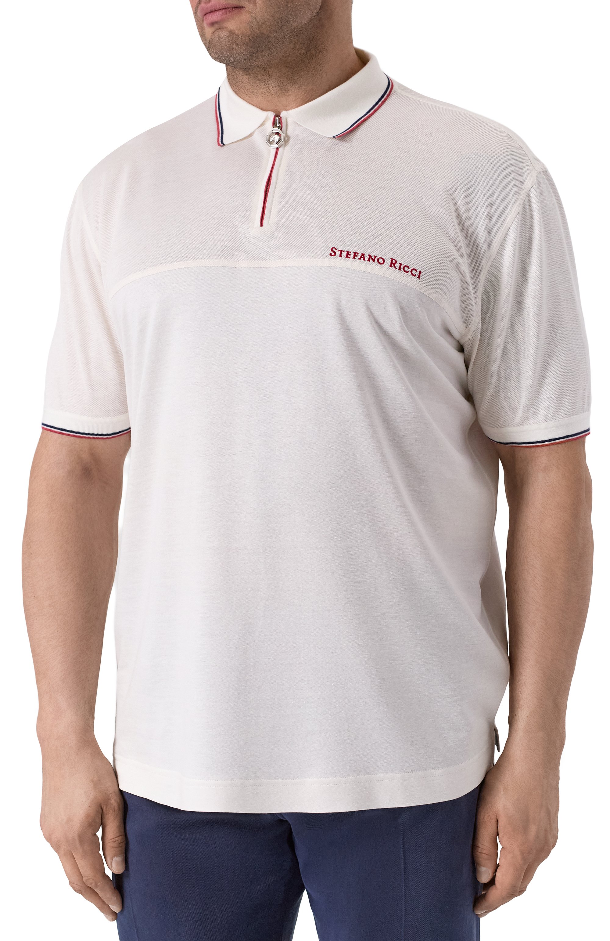 Поло из шелка и льна STEFANO RICCI, арт. K919053P31/T25102/62, фото 3