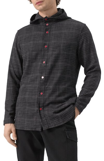 Рубашка из шерсти и шелка KITON, арт. UMCPETEK0617E16, фото 3