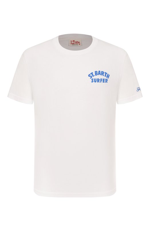 Хлопковая футболка MC2 Saint Barth STBM TSHIRT MAN/02502H Белый STBM TSHIRT MAN/02502H