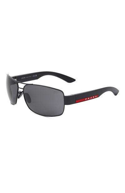 Солнцезащитные очки PRADA LINEA ROSSA черного цвета по цене 45100 руб., арт. B52S-1AB06F, фото 1 Солнцезащитные очки PRADA LINEA ROSSA, арт. B52S-1AB06F, фото 1