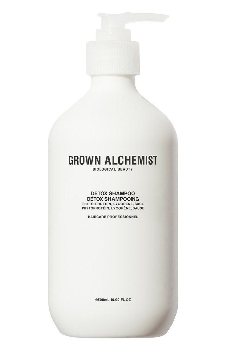 Детокс шампунь для волос (500ml) GROWN ALCHEMIST бесцветного цвета, арт. GA00275 | Фото 1 (Нос: Не проставлено; Региональные ограничения белый список (Axapta Mercury): Не проставлено; Тип продукта: Шампуни; Назначение: Для волос; Косметика кросс-кт: Уход У)