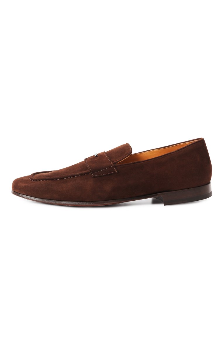 Мужские замшевые лоферы KITON коричневого цвета, арт. USSA271N0119603 | Фото 4 (Материал сплава: Проставлено; Материал внешний: Натуральная кожа, Замша; Нос: Не проставлено; Материал внутренний: Натуральная кожа; Стили: Классический)