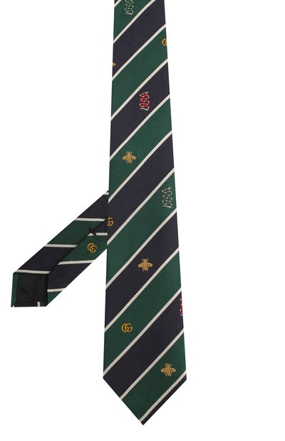 Шелковый галстук GUCCI зеленого цвета по цене 25920 руб., арт. 545077/4E002, фото 2 Шелковый галстук GUCCI, арт. 545077/4E002, фото 2