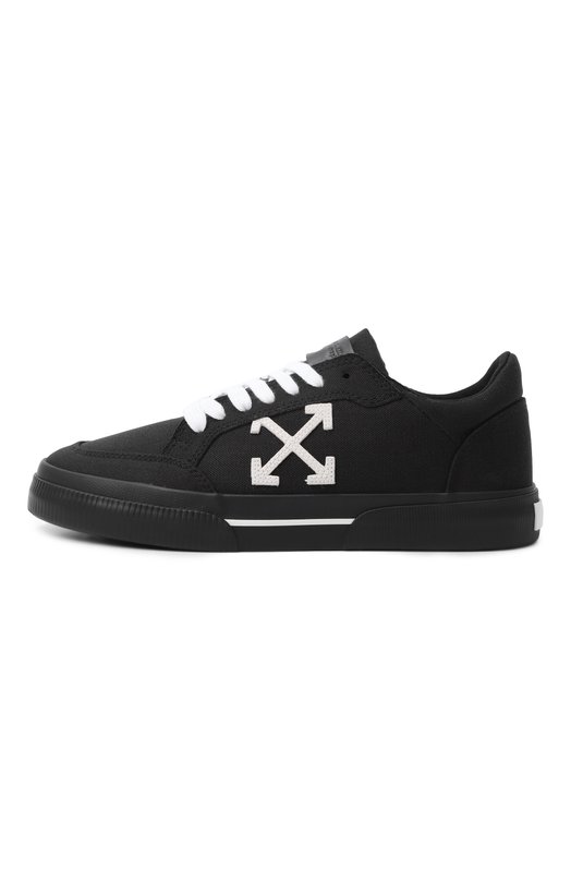 Текстильные кеды New Low Vulcanized Off-White 0WIA288C99FAB002 Чёрный  0WIA288C99FAB002 Фото 4