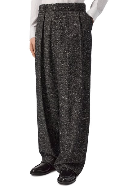 Шерстяные брюки DOLCE & GABBANA темно-серого цвета по цене 175500 руб., арт. GP16HT/FCZAM, фото 3 Шерстяные брюки DOLCE & GABBANA, арт. GP16HT/FCZAM, фото 3