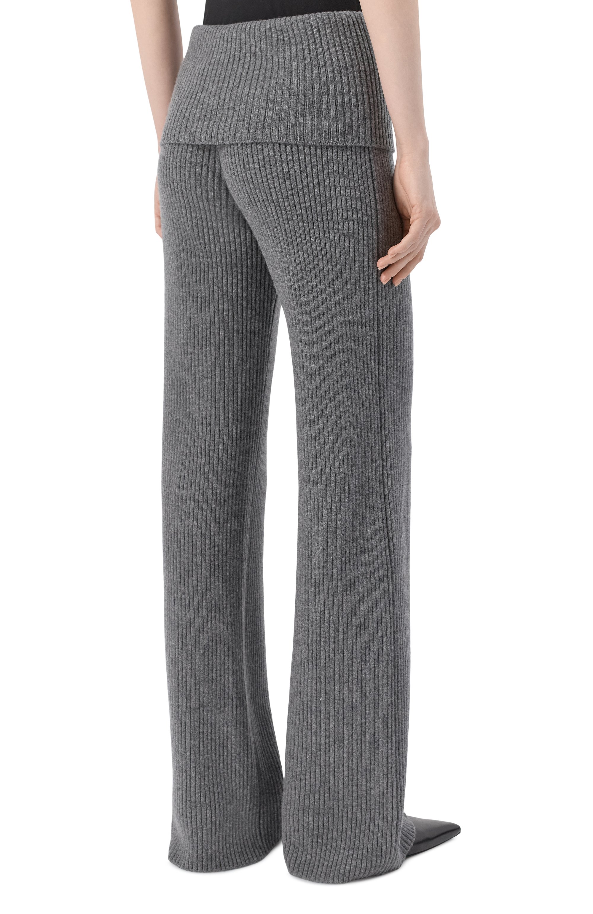 Шерстяные брюки AYA MUSE серого цвета по цене 79900 руб., арт. AMFW2531, фото 4 Шерстяные брюки AYA MUSE, арт. AMFW2531, фото 4