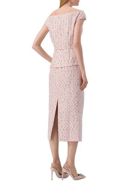 Твидовое платье SELF-PORTRAIT, арт. SS25003MP, фото 4