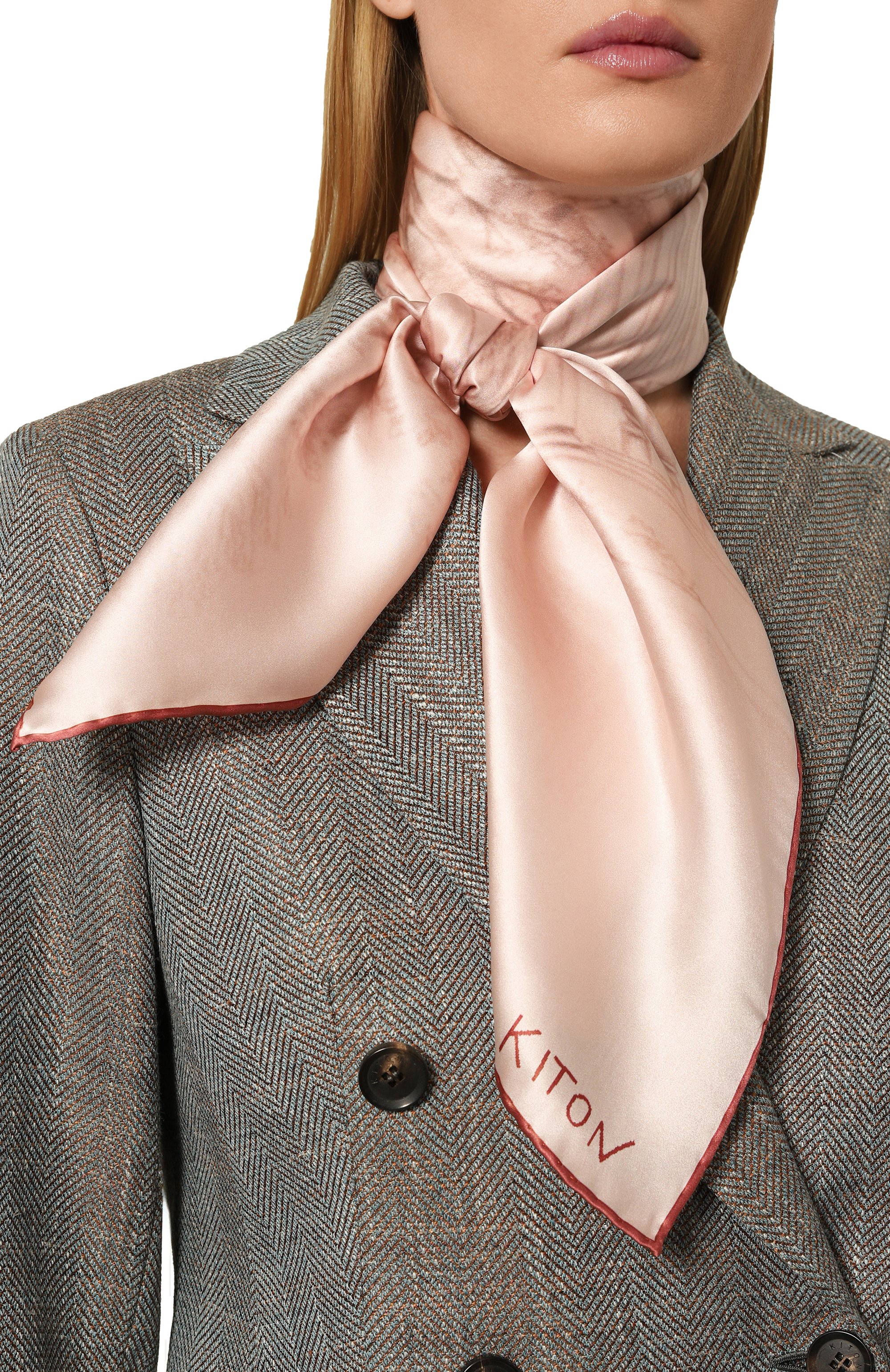 Шелковый платок KITON, арт. D53754K0942F01, фото 2