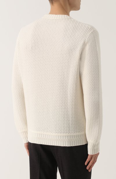 Кашемировый свитер фактурной вязки BERLUTI, арт. R12KRL70-YABX, фото 5