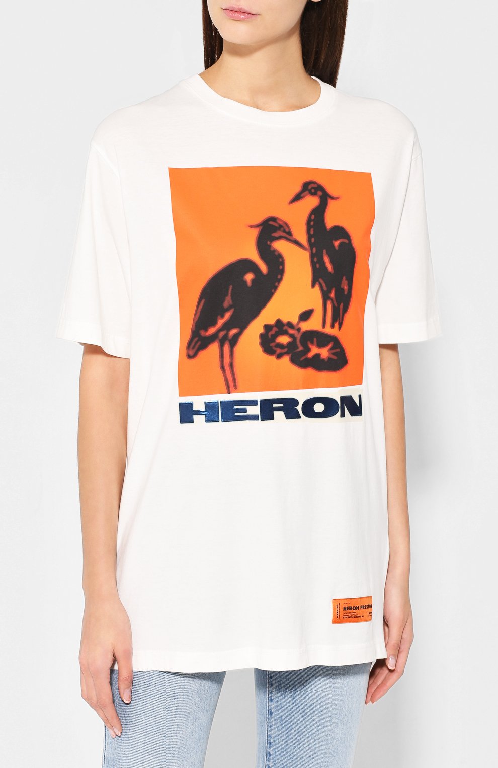 Хлопковая футболка HERON PRESTON, арт. HWAA001E197600010288, фото 3
