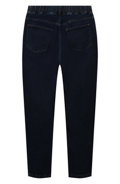 Детские джинсы MOSCHINO темно-синего цвета, арт. HUP05B/LXE31/4A-8A | Фото 2 (Материал внешний: Хлопок; Детали: Однотонный; Нос: Не проставлено; Региональные ограничения белый список (Axapta Mercury): Не проставлено)