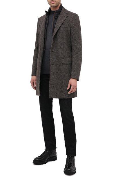 Шерстяное пальто BOSS, арт. 50438640, фото 2