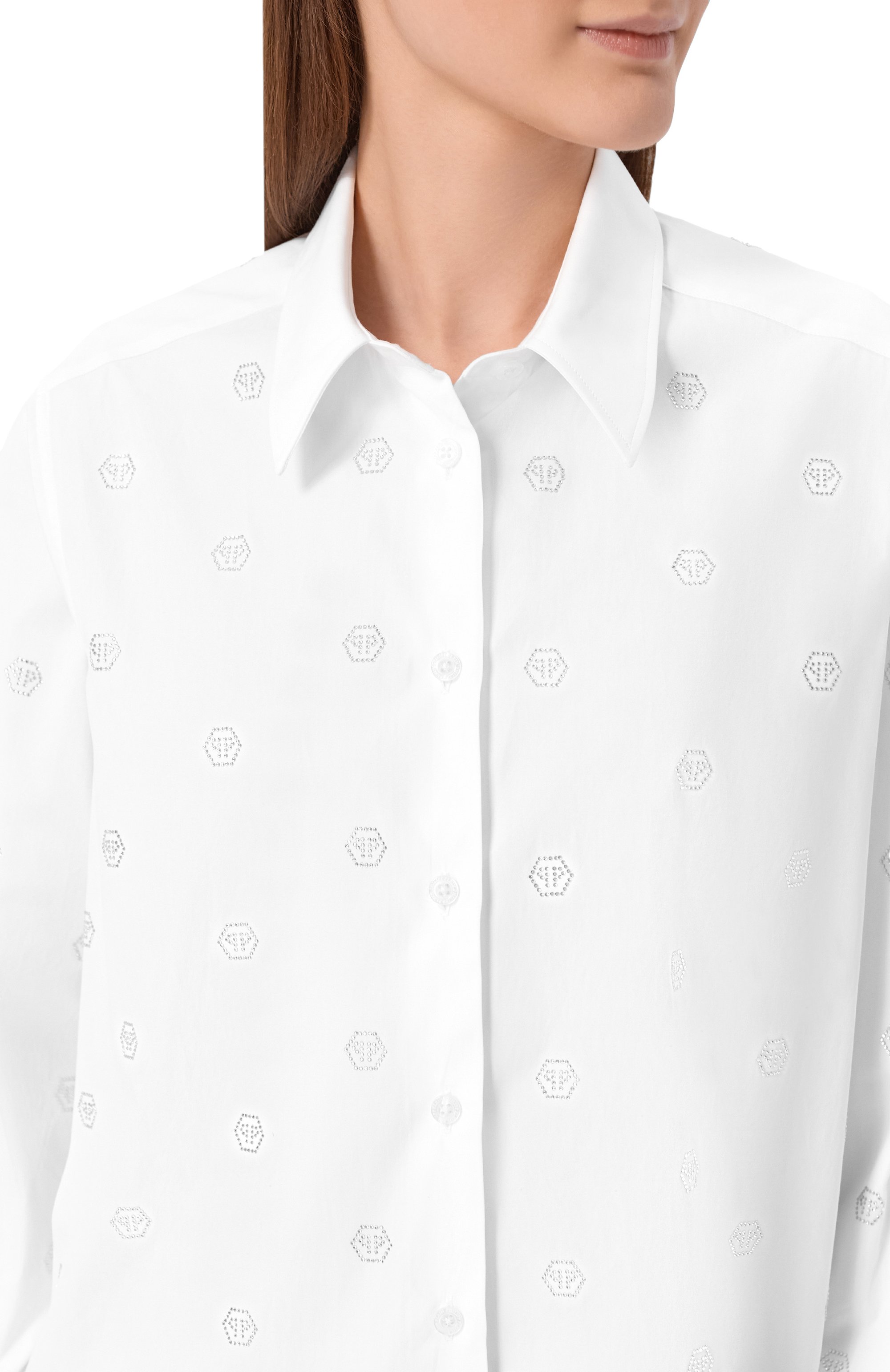 Хлопковая рубашка PHILIPP PLEIN, арт. SAFC WRP0560 PTE021N, фото 5