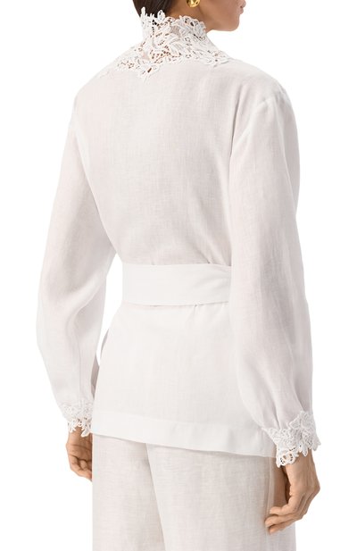 Льняная блузка ERMANNO SCERVINO, арт. D464Q300NZR, фото 4