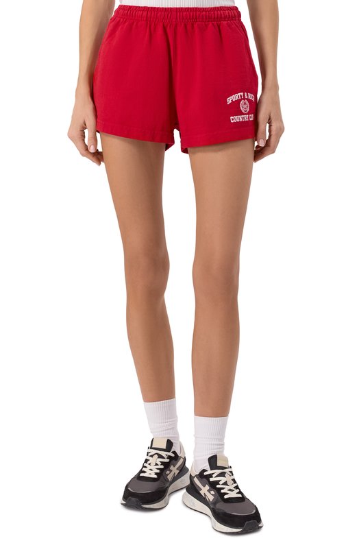 Хлопковые шорты Sporty and Rich SH037606218RE15 Красный  SH037606218RE15 Фото 3