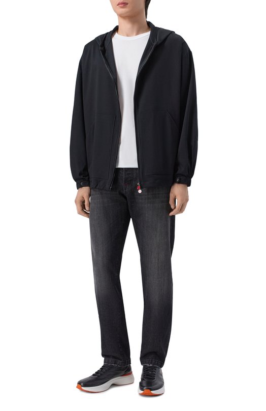 Хлопковая толстовка Kiton UMC015K06R49 Чёрный  UMC015K06R49 Фото 2