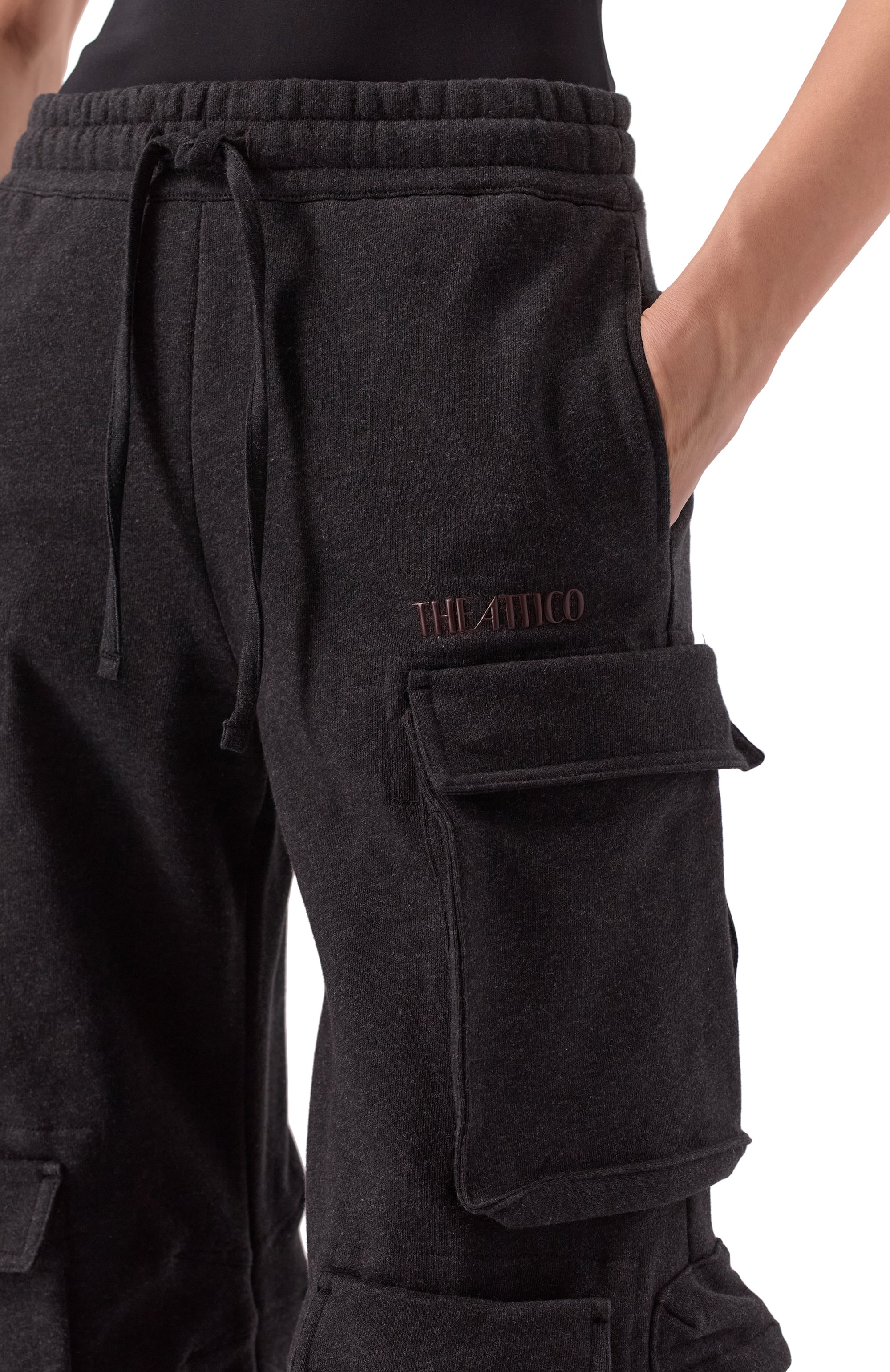 Хлопковые брюки-карго THE ATTICO, арт. 250WCP00260/JJF007AA, фото 5