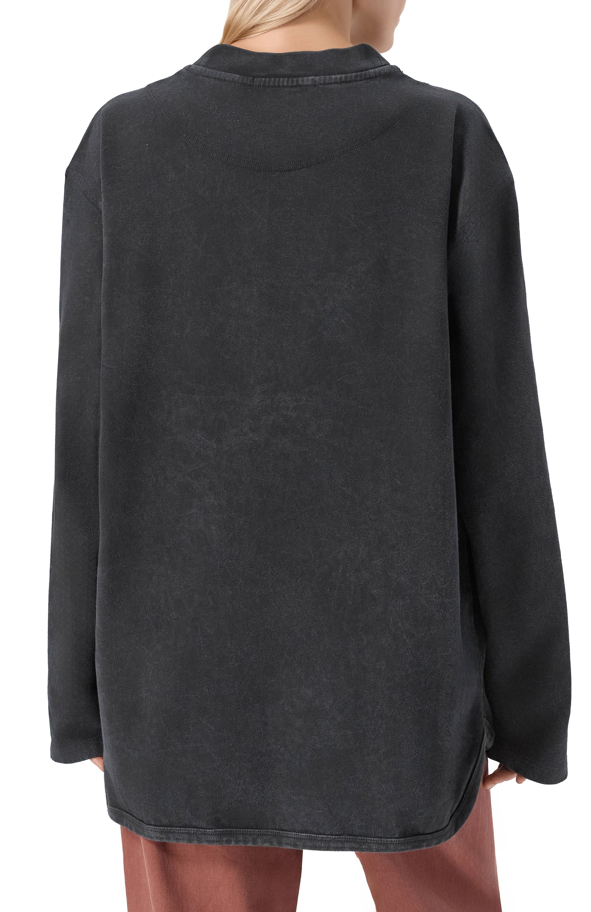 Хлопковый лонгслив REPLAY темно-серого цвета по цене 17400 руб., арт. W3450A.000.23940LM, фото 4 Хлопковый лонгслив REPLAY, арт. W3450A.000.23940LM, фото 4