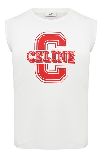 Женская хлопковая майка CELINE, арт. 2X898671Q