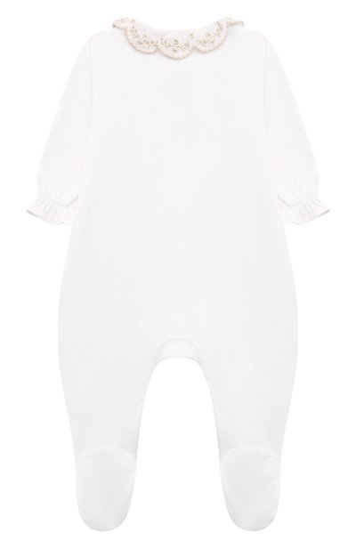 Хлопковый комбинезон TARTINE ET CHOCOLAT белого цвета по цене 9900 руб., арт. TZ54170, фото 2 Хлопковый комбинезон TARTINE ET CHOCOLAT, арт. TZ54170, фото 2