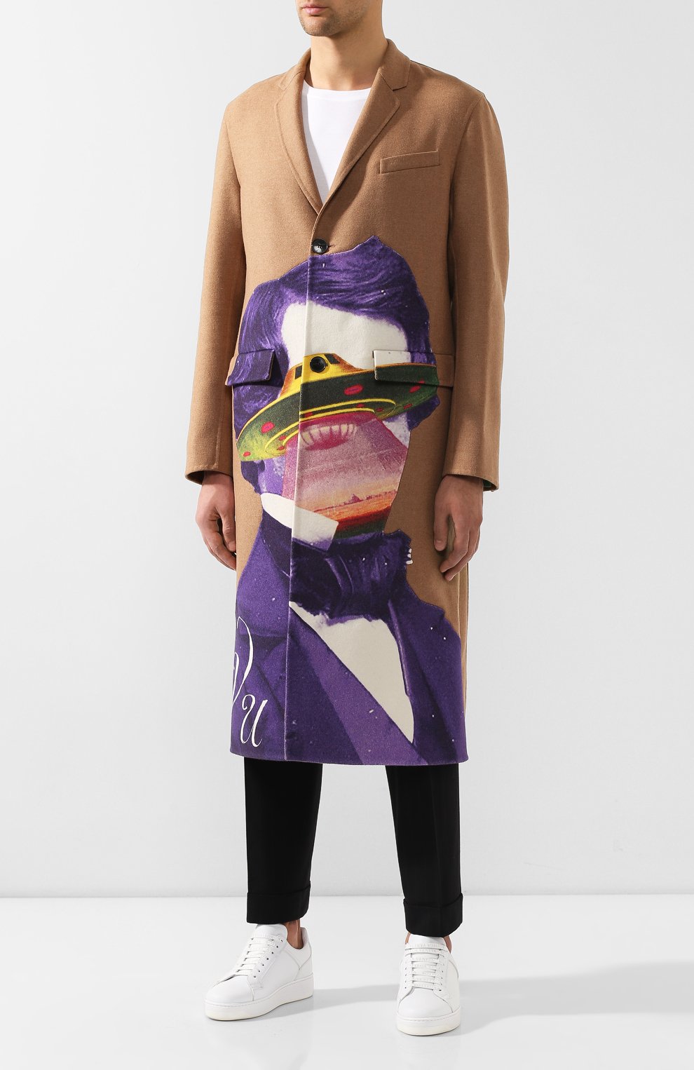 Шерстяное пальто valentino x undercover VALENTINO, а рт. SV0CAA855PU, фото 3