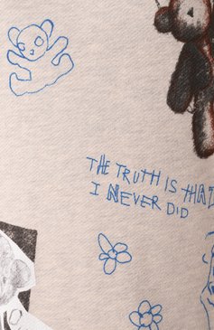 Женский хлопковый свитшот DOMREBEL светло-бежевого цвета, арт. STUFFY SWEATSHIRT | Фото 6 (Длина (для топов): Стандартные; Драгоценные камни: Проставлено; Рукава: Длинные; Материал сплава: Проставлено; Женс�кое Кросс-КТ: Свитшот-одежда; Стили: Гранж; Материал внешний: Хлопок)