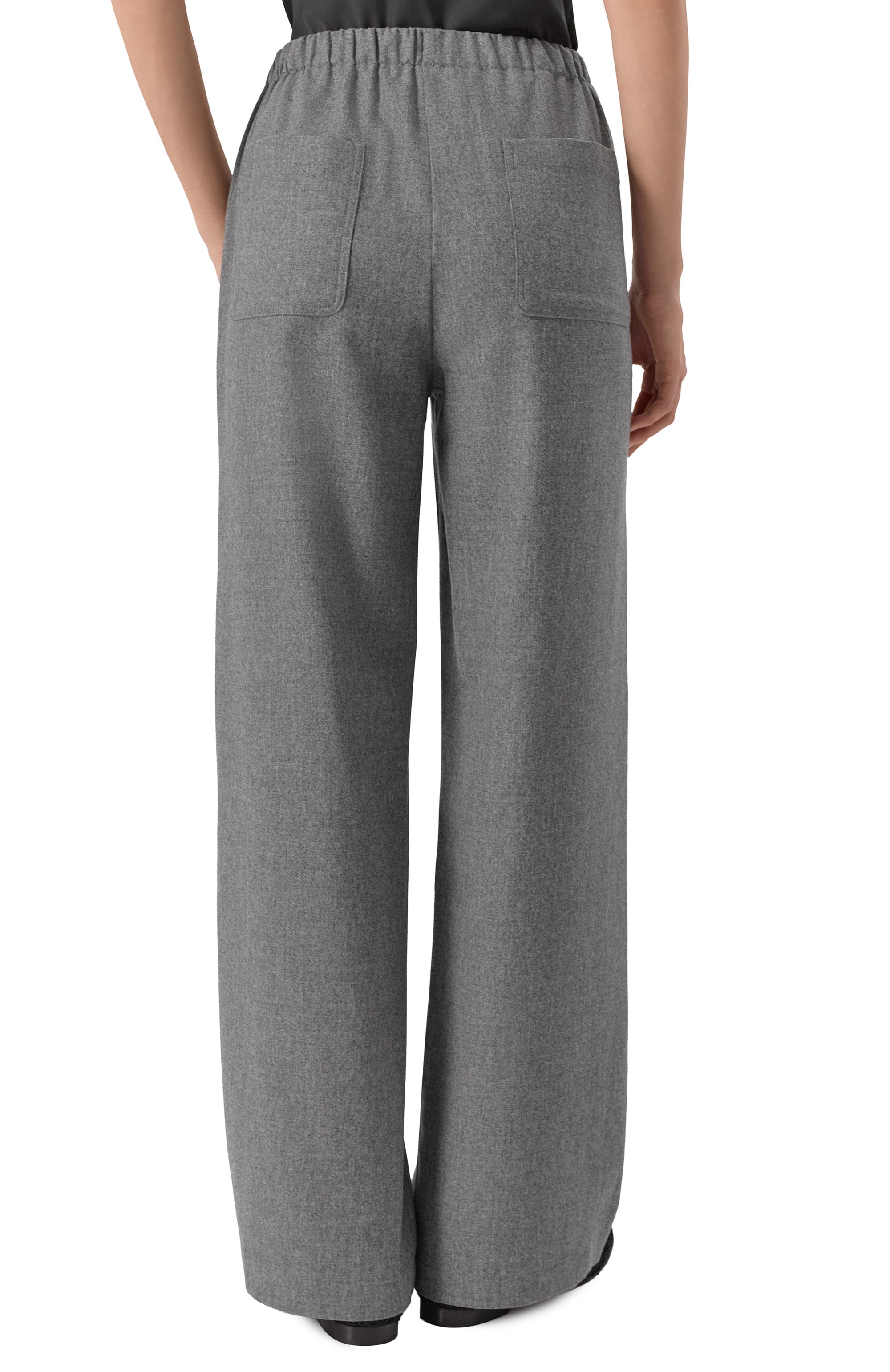 Брюки из шерсти и кашемира GRAN SASSO серого цвета по цене 55750 руб., арт. 76271/58897, фото 4 Брюки из шерсти и кашемира GRAN SASSO, арт. 76271/58897, фото 4