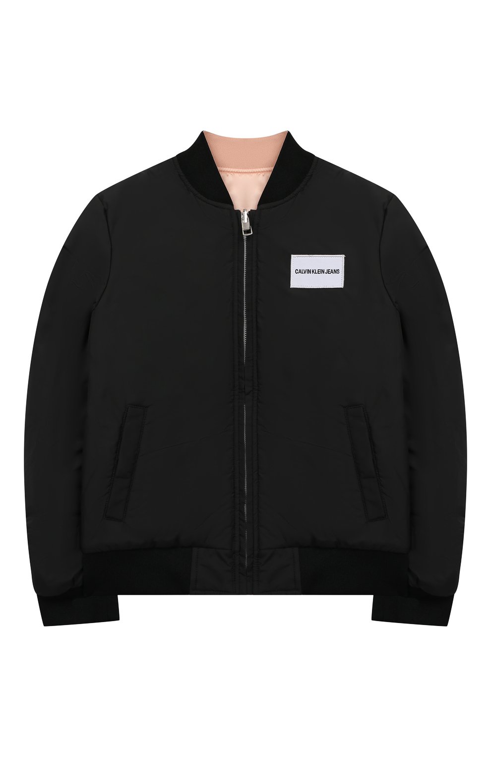 Двусторонний бомбер CALVIN KLEIN JEANS светло-розового цвета по цене 12500 руб., арт. IG0IG00010, фото 4 Двусторонний бомбер CALVIN KLEIN JEANS, арт. IG0IG00010, фото 4