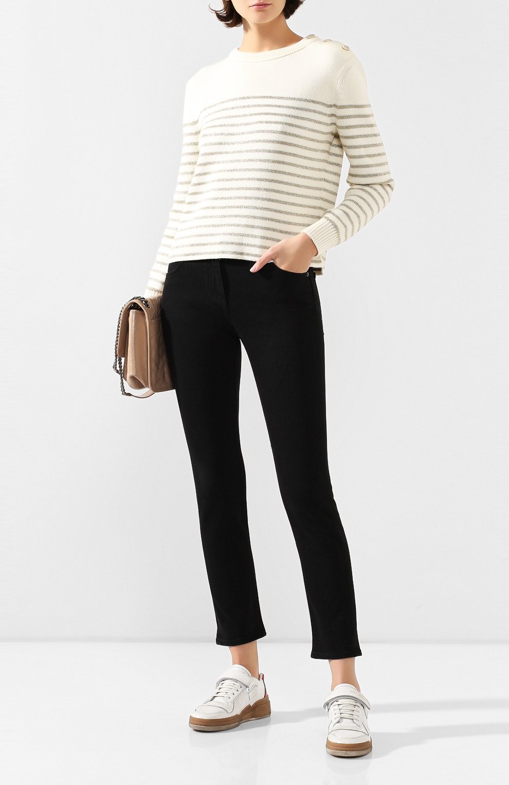 Кожаные кеды sl24 SAINT LAURENT, арт. 602732/04L80, фото 2