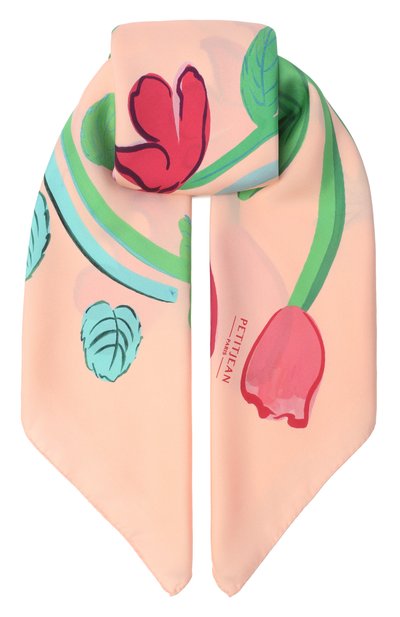 Женский шелковый платок гербарий PETITJEAN PARIS, арт. 19С22