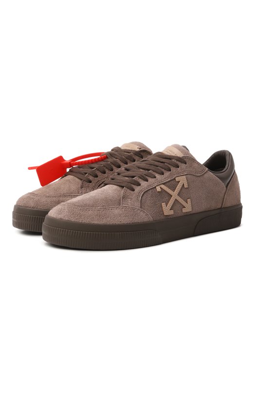 Замшевые кеды Vulc Off-White 0MIA293S26LEA004 Коричневый 0MIA293S26LEA004