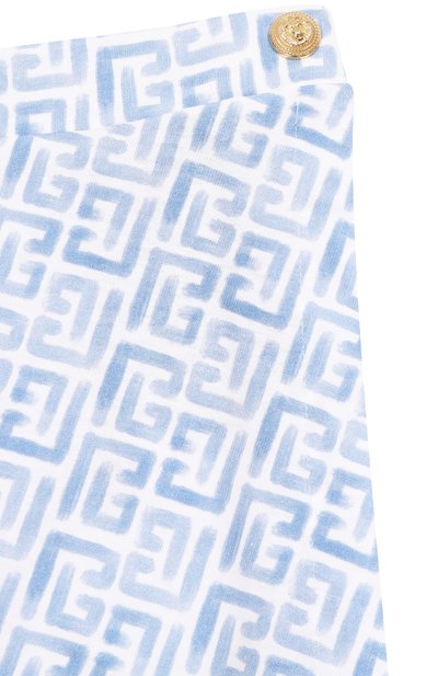 Хлопковая юбка BALMAIN, арт. BY7A51, фото 3