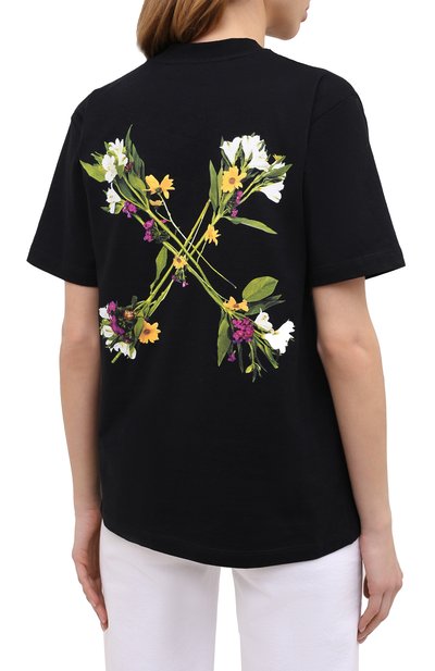 Хлопковая футболка OFF-WHITE, арт. 0WAA049E20JER0091055, фото 4