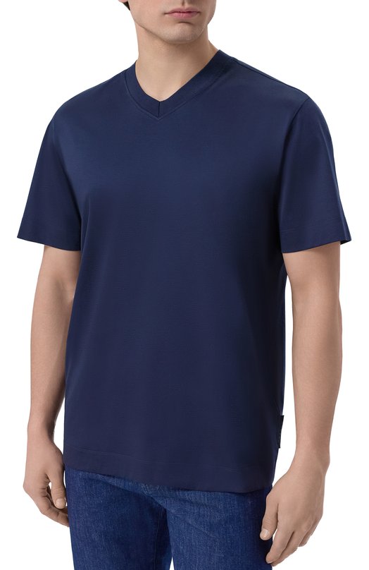 Хлопковая футболка Bogner 58291274 Синий  58291274 Фото 3